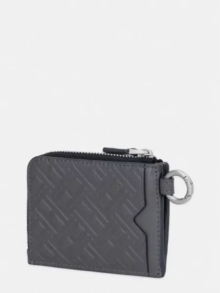 Tommy Hilfiger denarnica usnjena siva