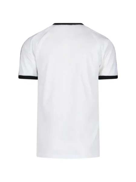 Tricou cu dungi Adidas din fleece cu glugă albastru