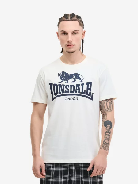 LONSDALE Tričko námornícka modrá biela