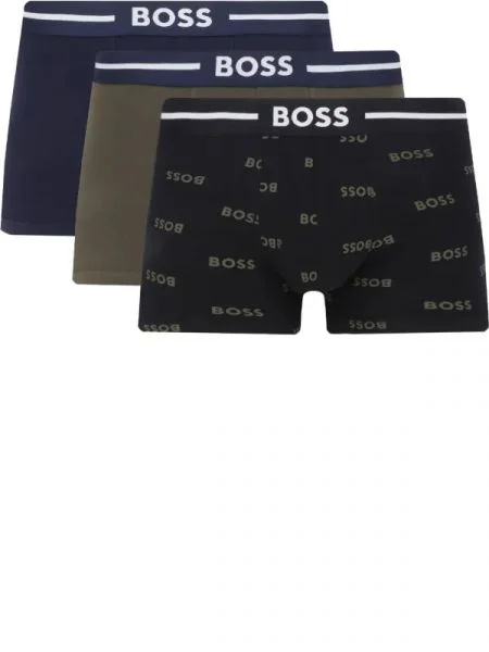 BOSS BLACK 3 db-os boxeralsó szett Trunk 3P Bold fekete
