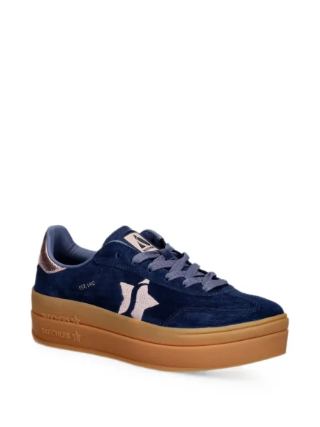 Sneakerși Skechers cu platformă albastru