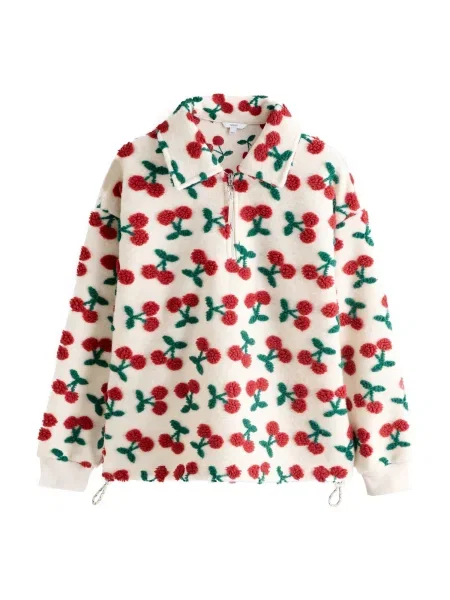 Next Pulover ecru / verde roșu