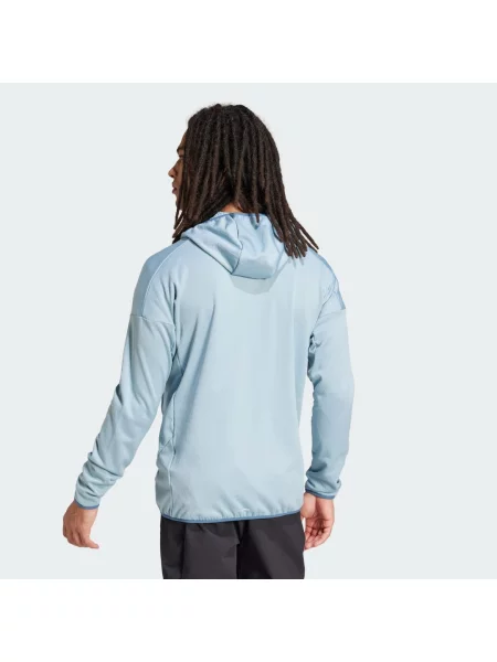 Bunda Terrex Xperior CLIMAWARM Light Fleece Hooded šedá