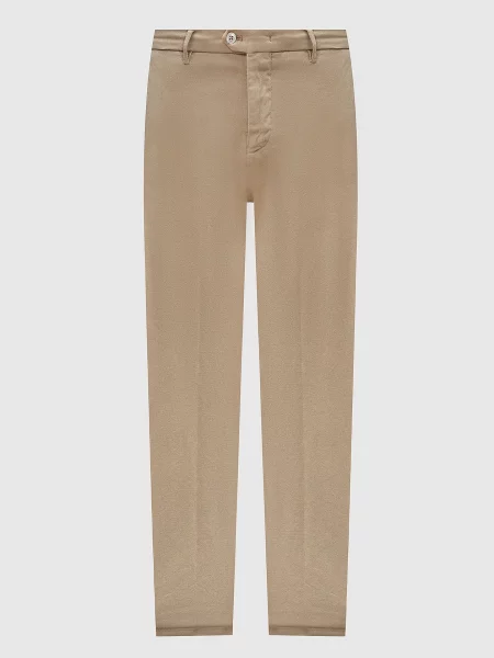 Штани з шовком Marco Pescarolo бежеві