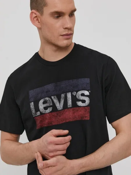 Tričko Levi's s potiskem černá