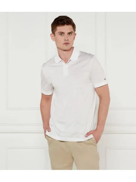 Tommy Hilfiger Polo | mercerizat alb
