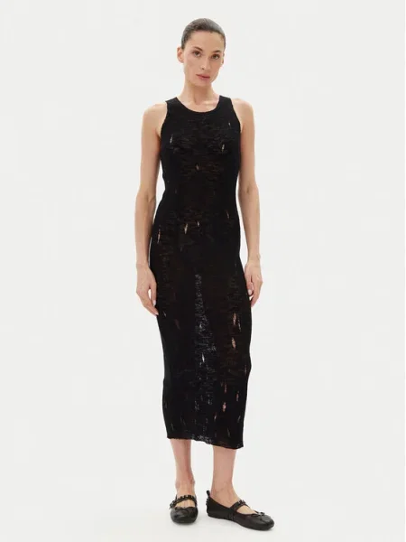 PINKO Rochie tricotată negru