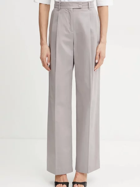 MAX&Co. pantaloni femei drept high waist gri