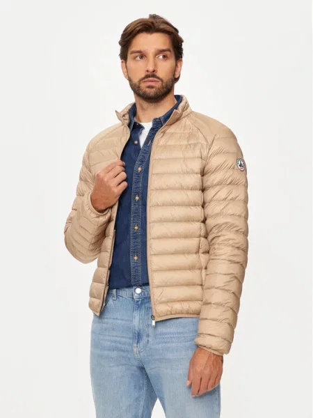 Jott Vatovaná bunda Mat Slim Fit béžová