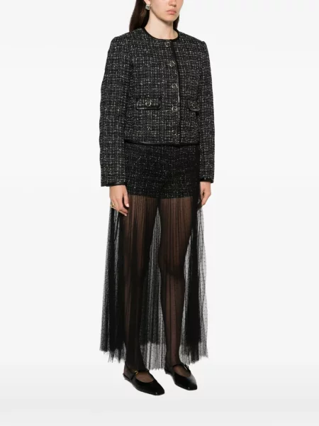 Geanta de piele Twinset negru