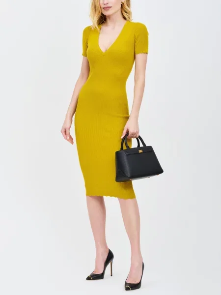Платье Elisabetta Franchi желтое