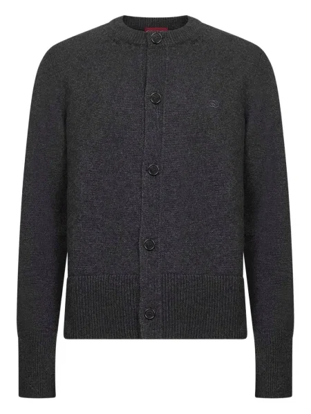 Haftowany kardigan Gucci szary