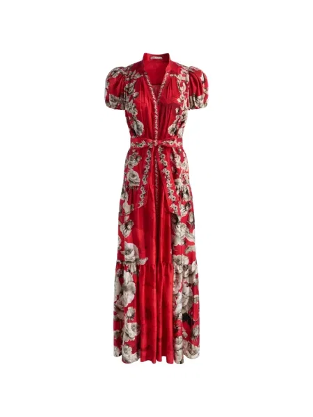 Макси рокля Alice + Olivia червено