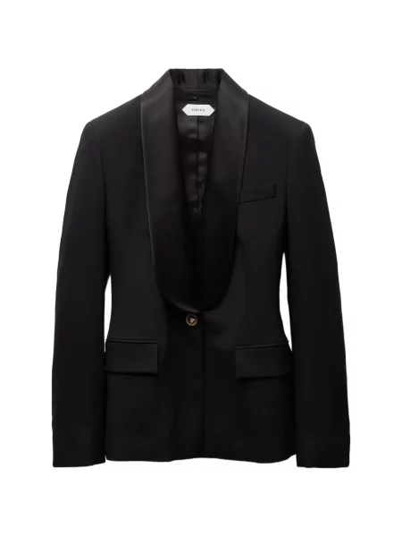 Sacou Versace de lână negru