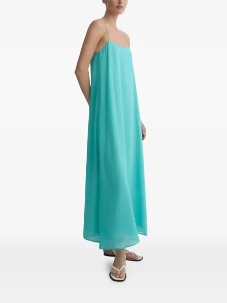 Rochie maxi Bondi Born de mătase albastru