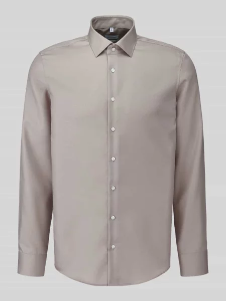 Koszula biznesowa o kroju slim fit z czystej bawełny model New Kent' Seidensticker