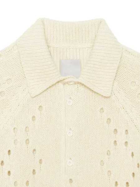 Gulerat tricou polo Givenchy ajurat