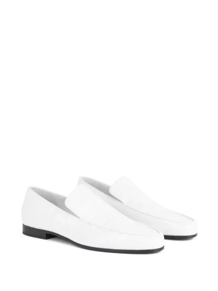 Pantofi loafer Toteme din piele alb