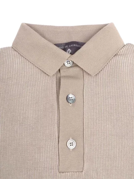 Scurt tricou polo Filippo De Laurentiis tricotate