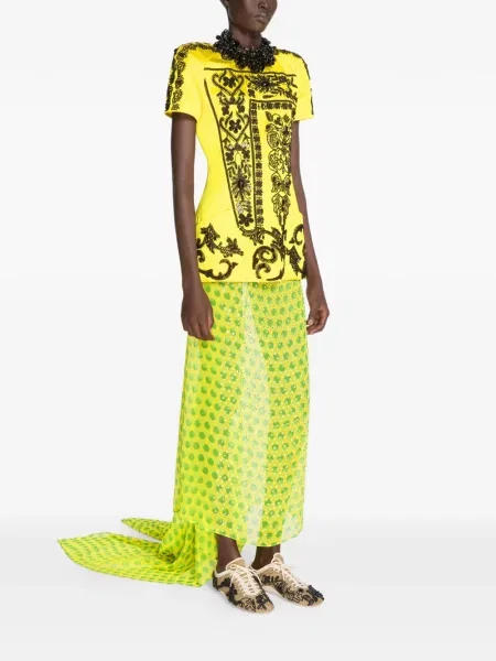 Top Dries Van Noten galben
