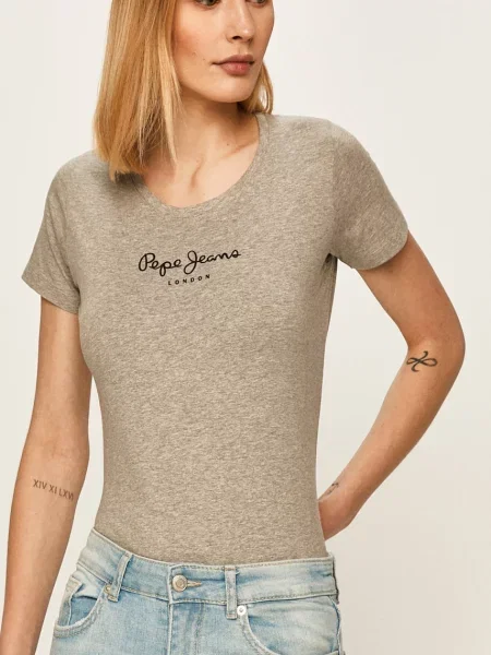 Top Pepe Jeans šedý