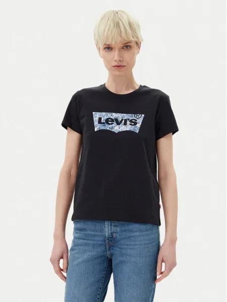 Тениска Levi's THE PERFECT TEE черно