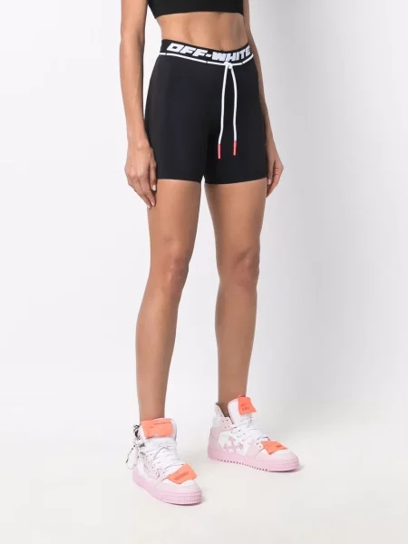 Běžecké kraťasy Off-white s autogramem bílé