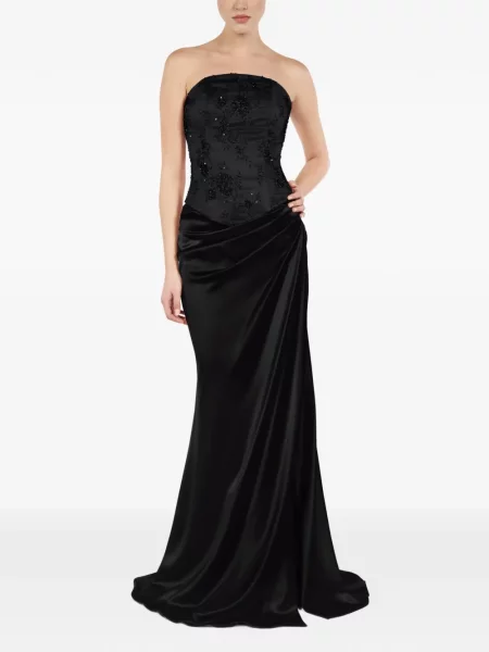 Drapované maxi sukně Alexia & Antonia černé