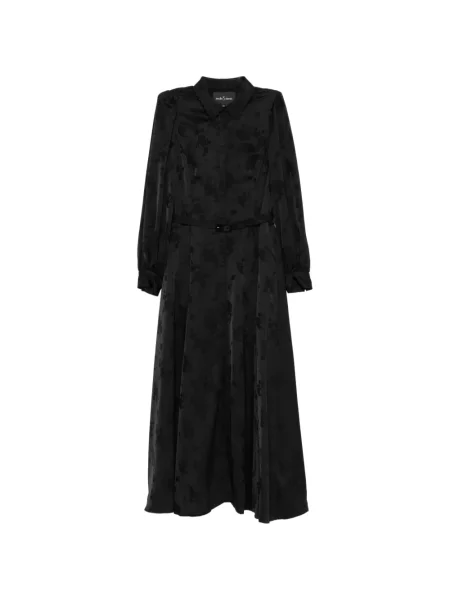 Rochie tip cămașă Needle & Thread din jacard negru