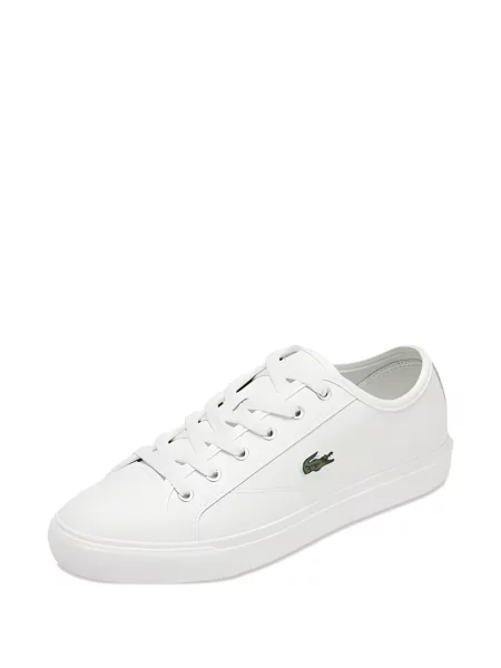 Sneakerși Lacoste cu autograf alb