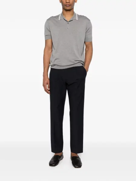 Pantaloni Greyed plisate albastru