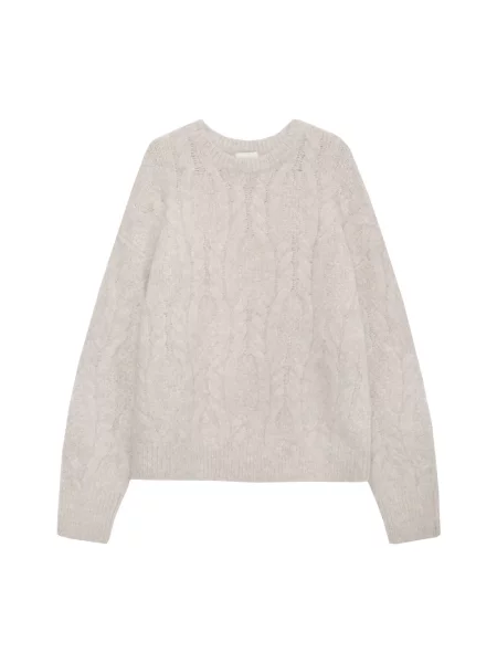 Dzianinowy sweter Anine Bing szary
