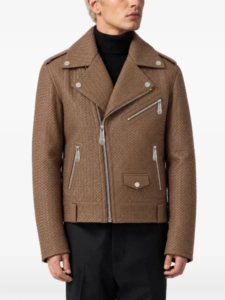 Geanta de piele Philipp Plein maro