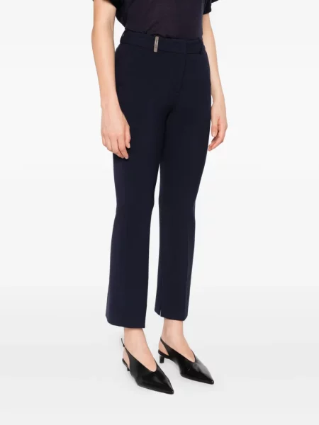 Pantaloni Peserico cu crăpătură albastru