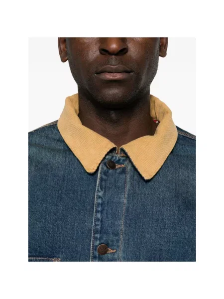 Kurtka jeansowa Emporio Armani niebieska