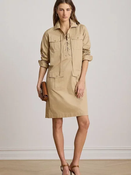 Lauren Ralph Lauren rochie din bej