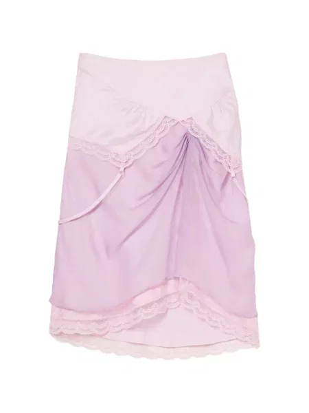 Fustă Marc Jacobs din satin roz