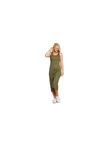 Dedicated Jersey Dress Kristinehamn Leaf Green Kobiety Sukienka Dedicated Size: S zielony