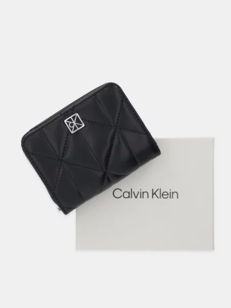 Calvin Klein Портфейл дамски от имитация на кожа черно