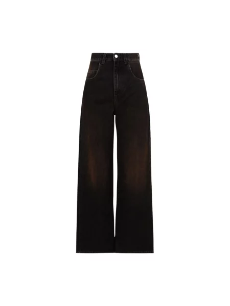 Szerokie jeansy Icon Denim czarne
