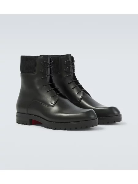 Botine Christian Louboutin din piele negru