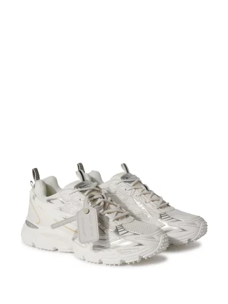 Sneakersy Off-white z siateczką białe