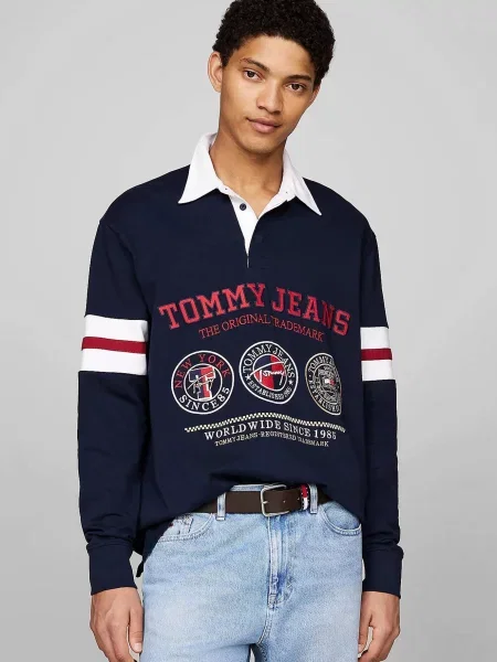 Лонгслив Tommy Jeans синий