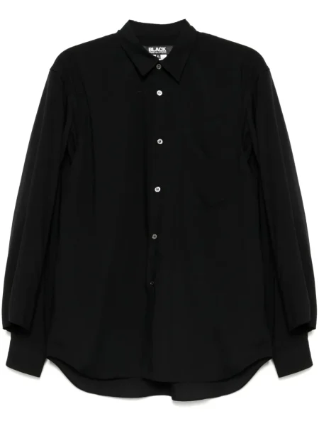 Cămașă Black Comme Des Garçons cu mâneci lungi lungă negru