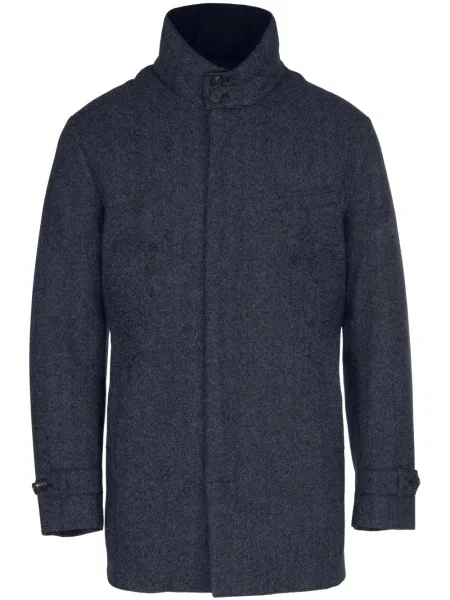 Palton Norwegian Wool de lână albastru