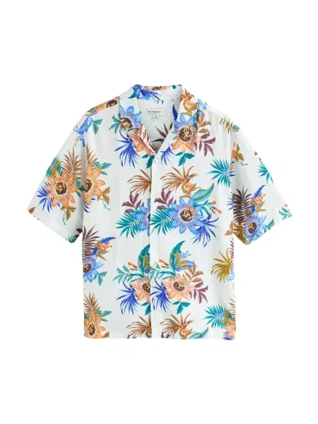 Next Košile N. Premium / azurová / broskvová / offwhite modrá