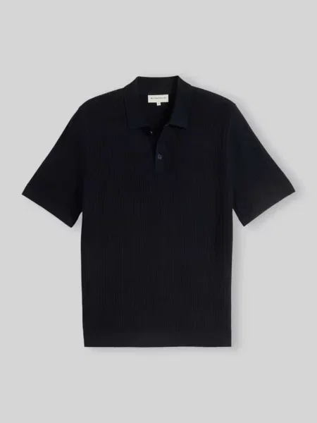 Koszulka polo z czystej bawełny o kroju regular fit Tom Tailor granatowa