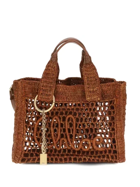 Shopper táska Chloe barna