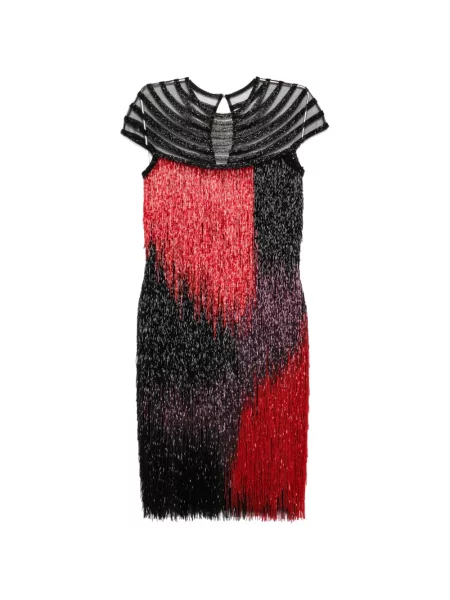 Rochie Naeem Khan cu franjuri negru