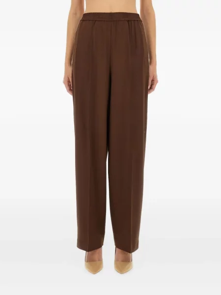 Pantaloni Fabiana Filippi de lână maro
